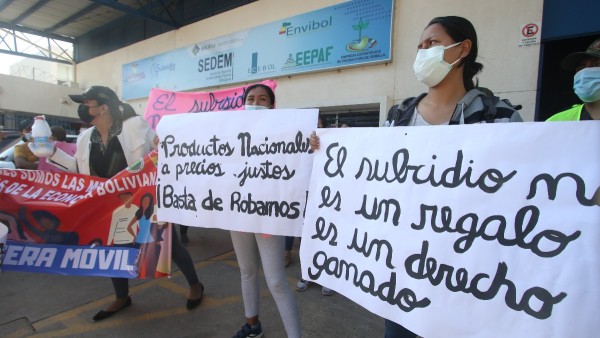 Una de las protestas en Santa Cruz. Foto: Red Feminista