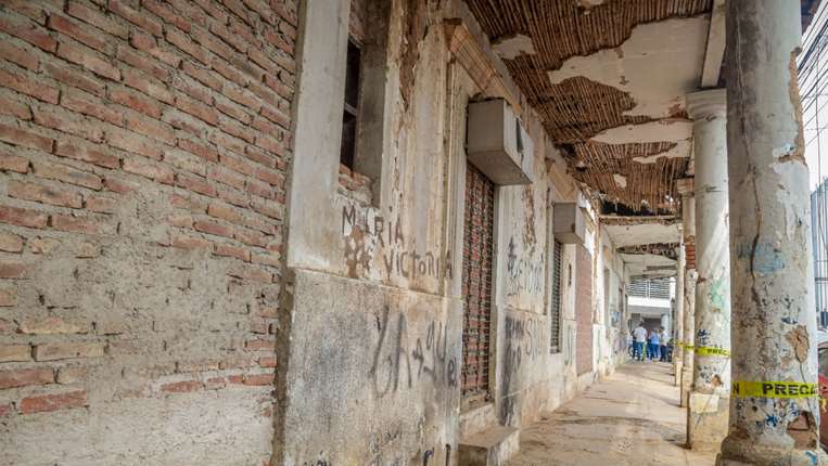 Casonas deterioradas de Santa Cruz /Foto: Gobierno Municipal