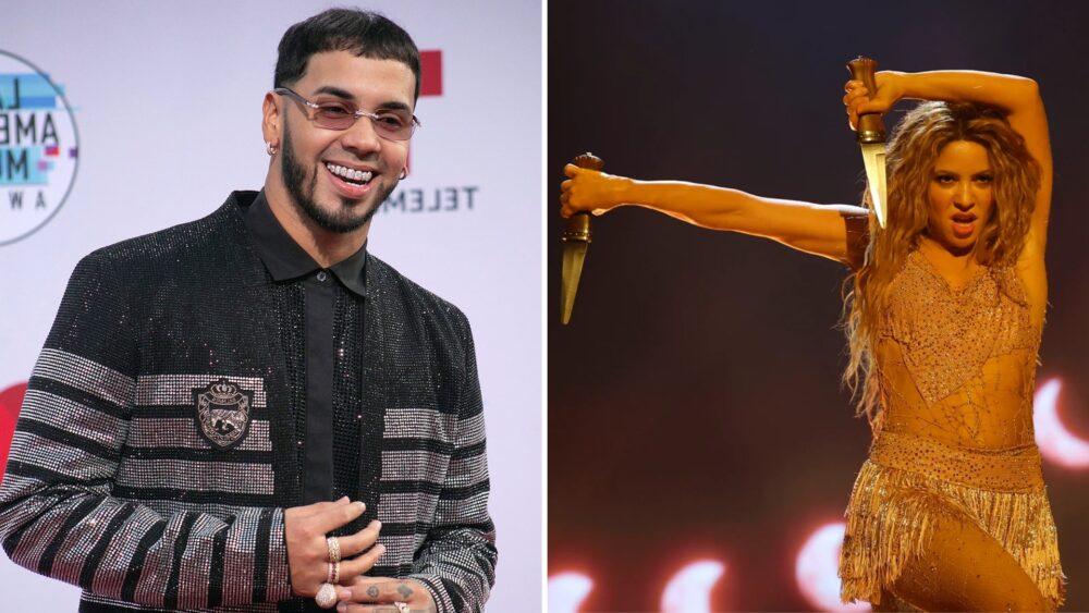 Anuel asistió a los VMAs y se refirió a Shakira como "la cabra", lo que muchos les causó risa y a otros desagrado - crédito Javier Rojas/EFE - Getty