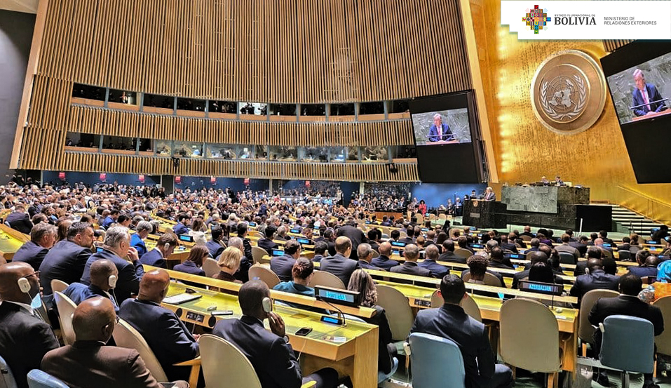 Presidente Arce participa de la inauguración del 78° periodo de sesiones de las Naciones Unidas