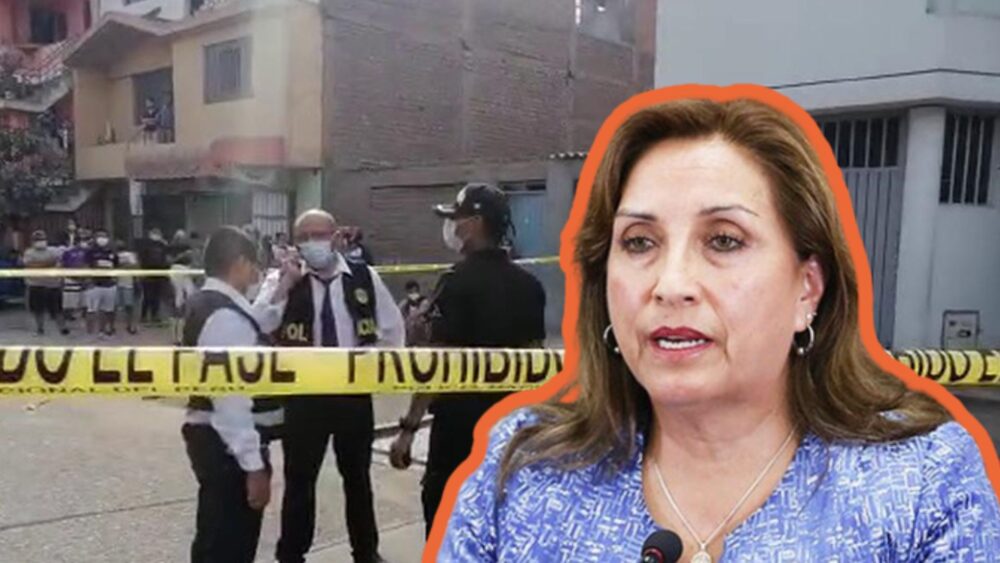 La presidenta Dina Boluarte anunció el estado de emergencia para San Juan de Lurigancho, San Martín de Porres y Sullana por la ola de criminalidad - Crédito: TV Perú.