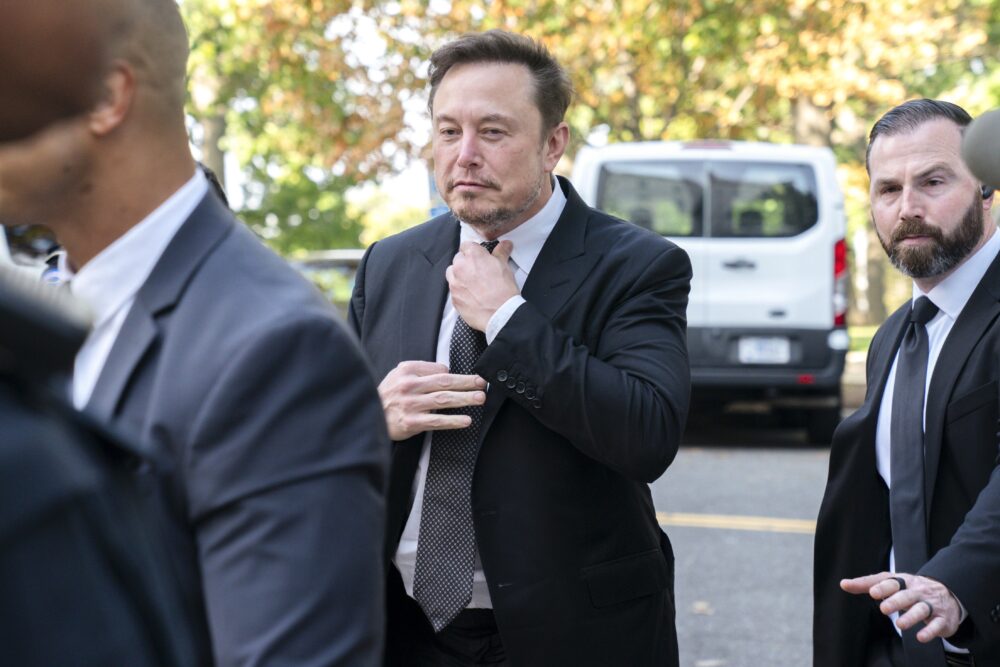 Elon Musk, CEO de X, al llegar al Congreso en Washington el 13 de septiembre de 2023. (Foto AP /Jacquelyn Martin)