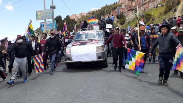 Marcha de vecinos de Senkata. Foto: Archivo ANF Noviembre de 2019