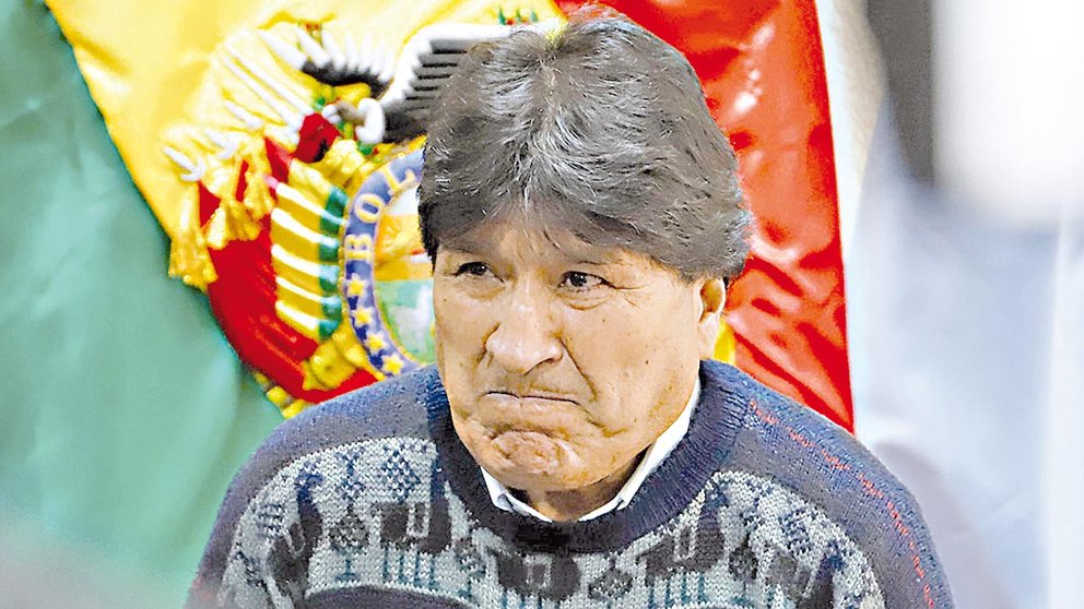 Evo Morales, líder del partido azul. / APG