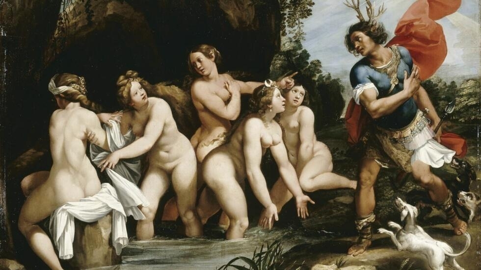 El cuadro renacentista "Diana y Acteon", del pintor italiano Giuseppe Cesari.