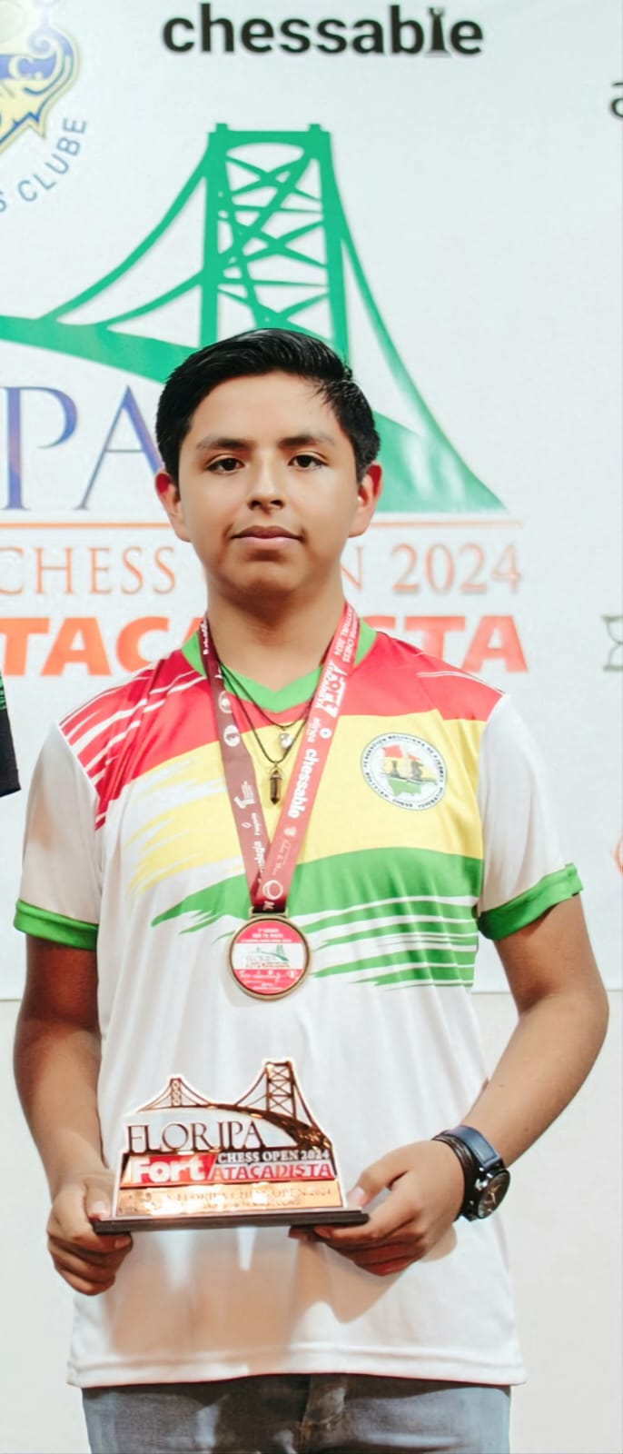 Ajedrez Licael Ticona con gran performance en el X Floripa Chess Open