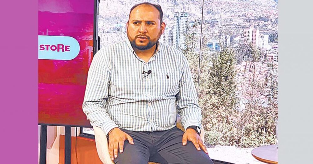 El viceministro Ríos, en entrevista con LA RAZÓN.