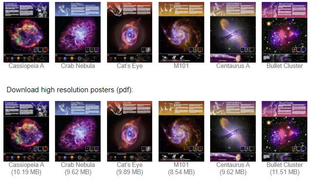 Pósters gratis de astronomía para bajar en alta resolución