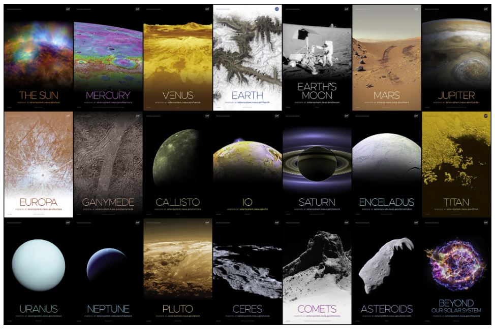 Pósters gratis de astronomía de la NASA