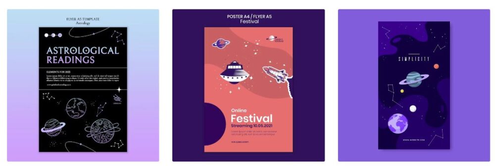 Pósters gratis de astronomía en Freepik