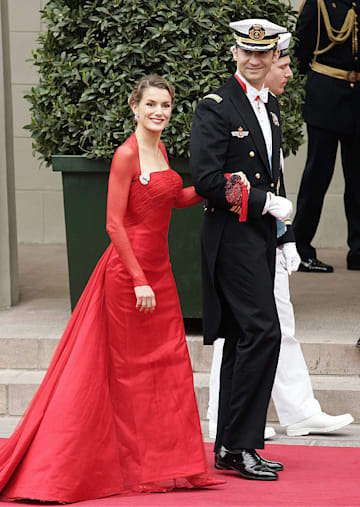 Don Felipe y doña Letizia en la boda de los actuales Federico y Mary de Dinamarca