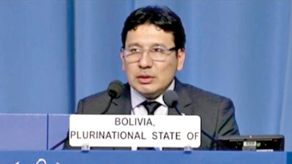 El ministro de Hidrocarburos y Energía, Franklin Molina. / ABI