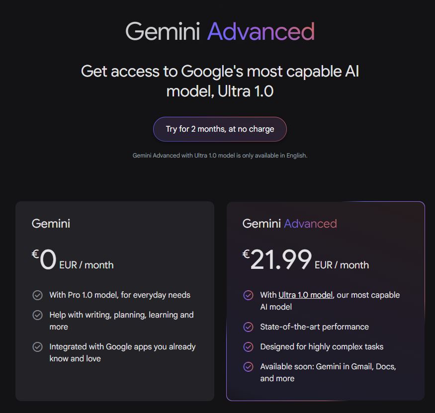 Gemini Advanced