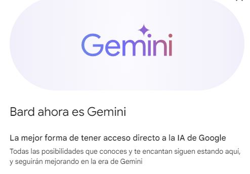 Bard ahora es Gemini