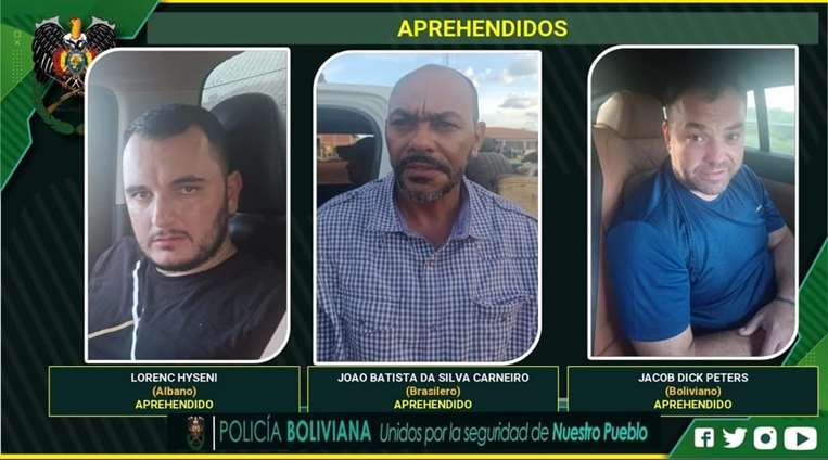 Aprehendidos en operativos en la Chiquitania