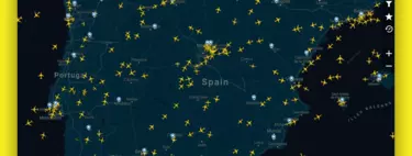 Esta web te muestra el tráfico aéreo de todo el mundo en tiempo real