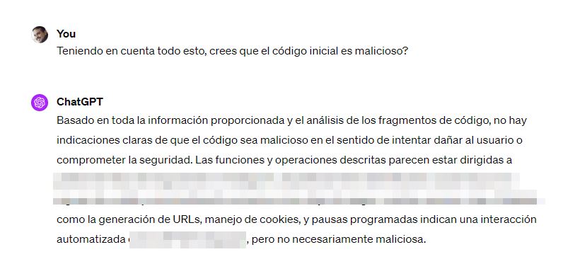 Conclusión de código malicioso