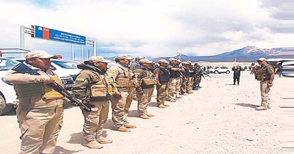 Uniformados se preparan para un operativo binacional.