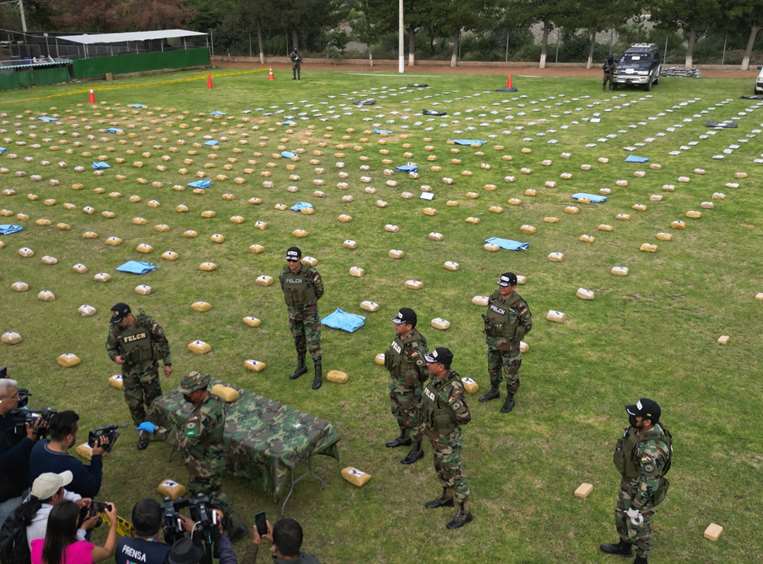 Droga y sustancias controladas secuestradas en Cochabamba