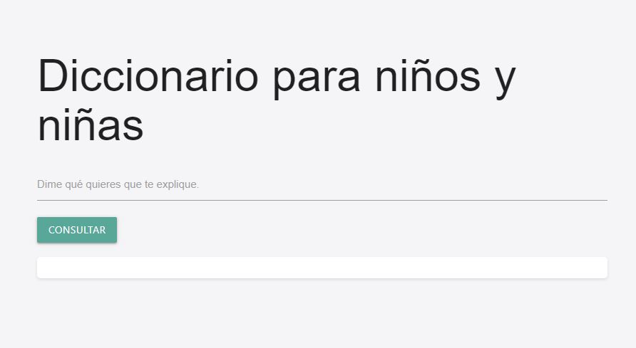 diccionario niños