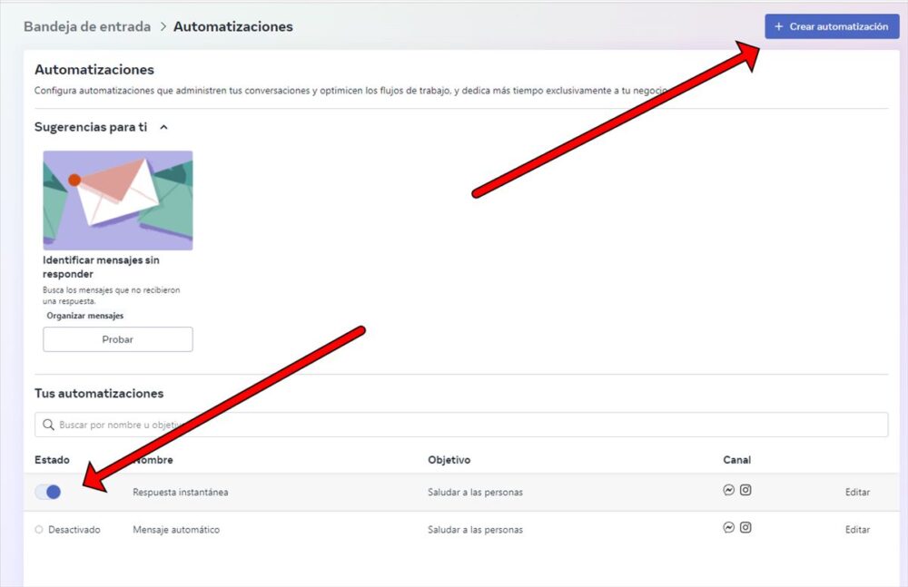 Automatizar mensajes