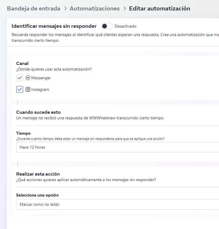 identificar mensajes no leídos