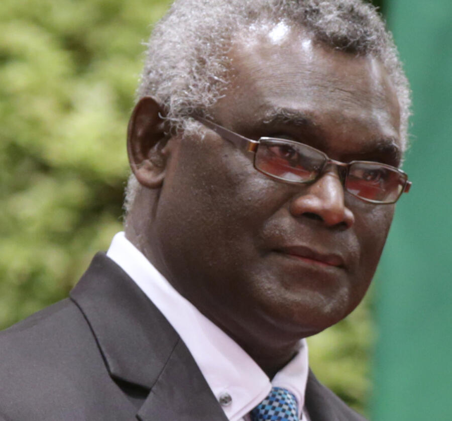 El Primer Ministro de las Islas Salomón, Damukana Manasseh Sogavare.