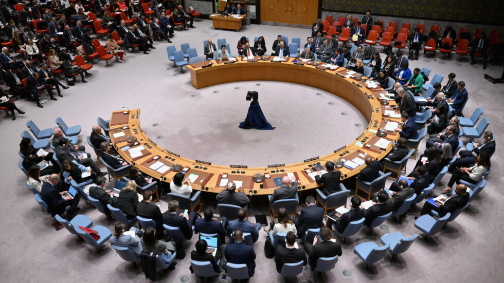 Reunión del Consejo de Seguridad de la ONU en Nueva York el 18 de abril de 2024