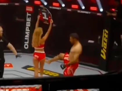 Sancionan de por vida a un luchador de MMA por agredir a una ring girl