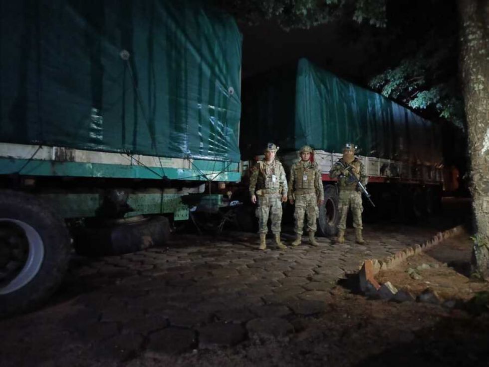 Militares del CEO incautan cerveza, 800 quintales de harina y aprehenden a un hombre en Yacuiba