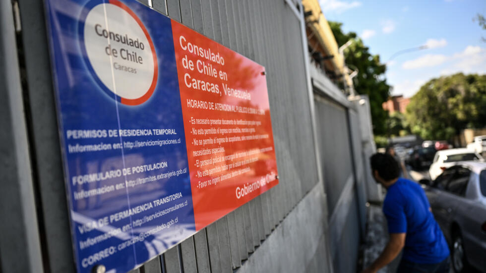 El consulado de Chile en Caracas, en una imagen del 11 de abril de 2024