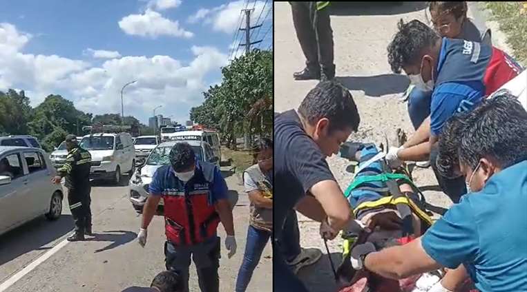 'Vinchita' fue auxiliado por paramédicos.
