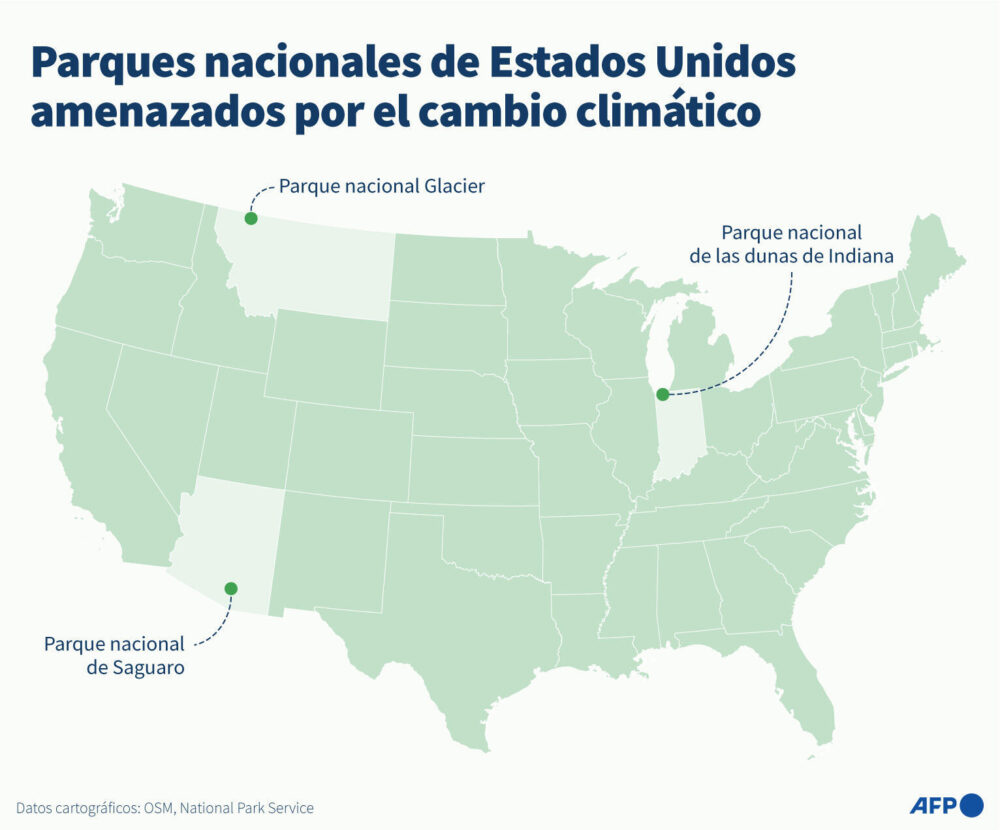 Parques nacionales de Estados Unidos amenazados por el cambio climático