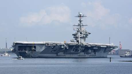El portaviones USS George Washington llega a aguas de Argentina