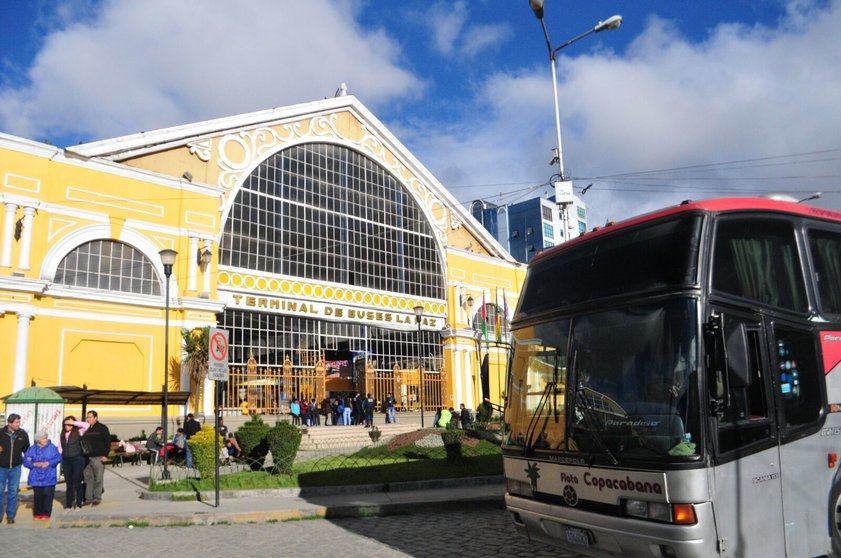 Terminal de buses de La Paz. (Foto: ATB).
