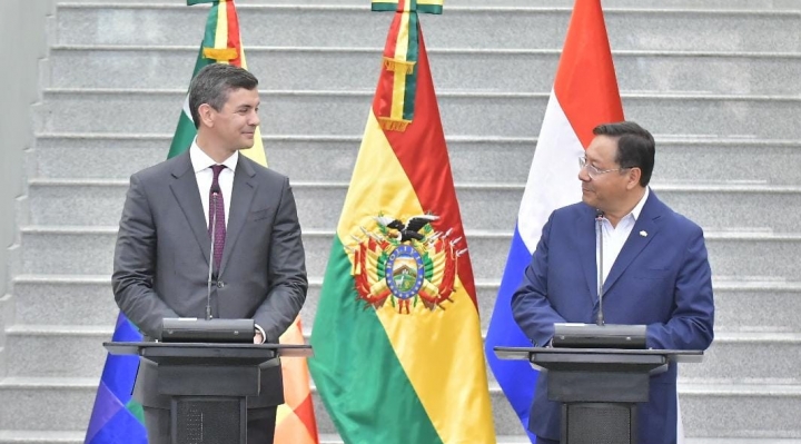 En encuentro con Peña, Arce dice que Paraguay y Bolivia tienen “economías que más crecen” en la región