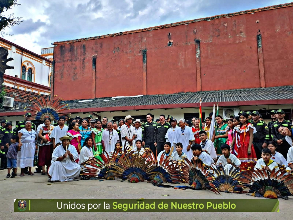 Policía y Cabildo Indigenal realizan ceremonia ancestral en Trinidad