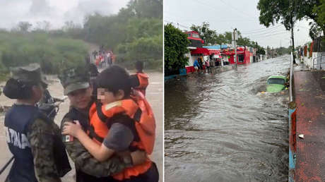 Fuertes lluvias causan estragos en la capital del estado mexicano de Jalisco (VIDEO)