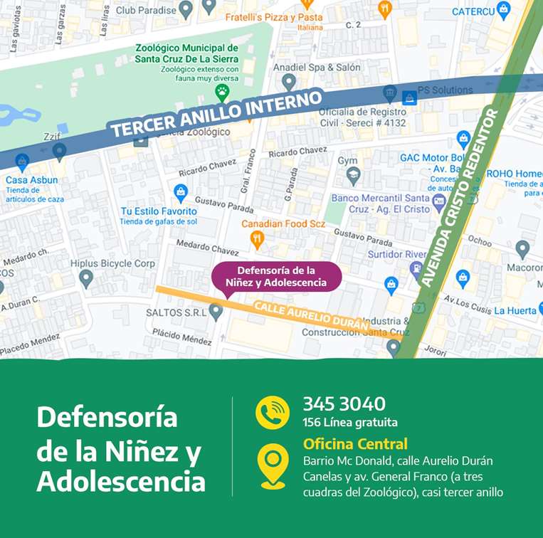 Dirección de la Defensoría de la Niñez y Adolescencia de Santa Cruz