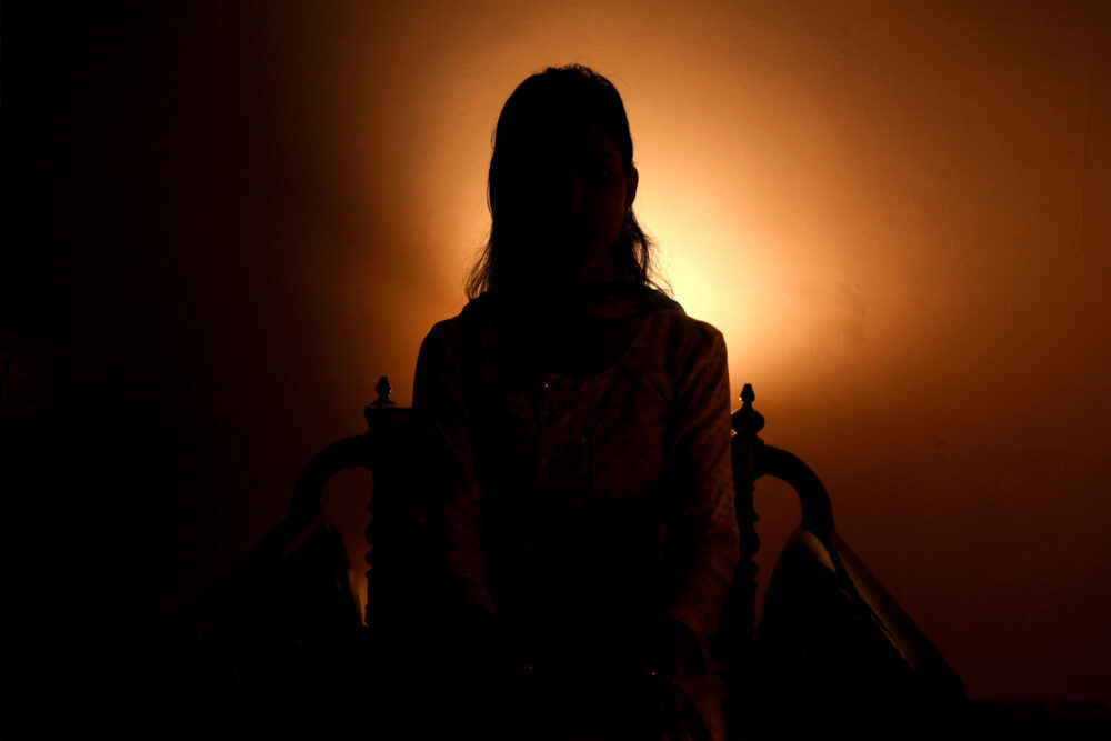 Swati Sharma, víctima de violaciones maritales, entrevistada por la AFP en Nueva Delhi el 15 de mayo de 2024