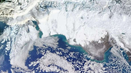 Asombrosa imagen satelital del impacto de las intensas nevadas en la Patagonia argentina