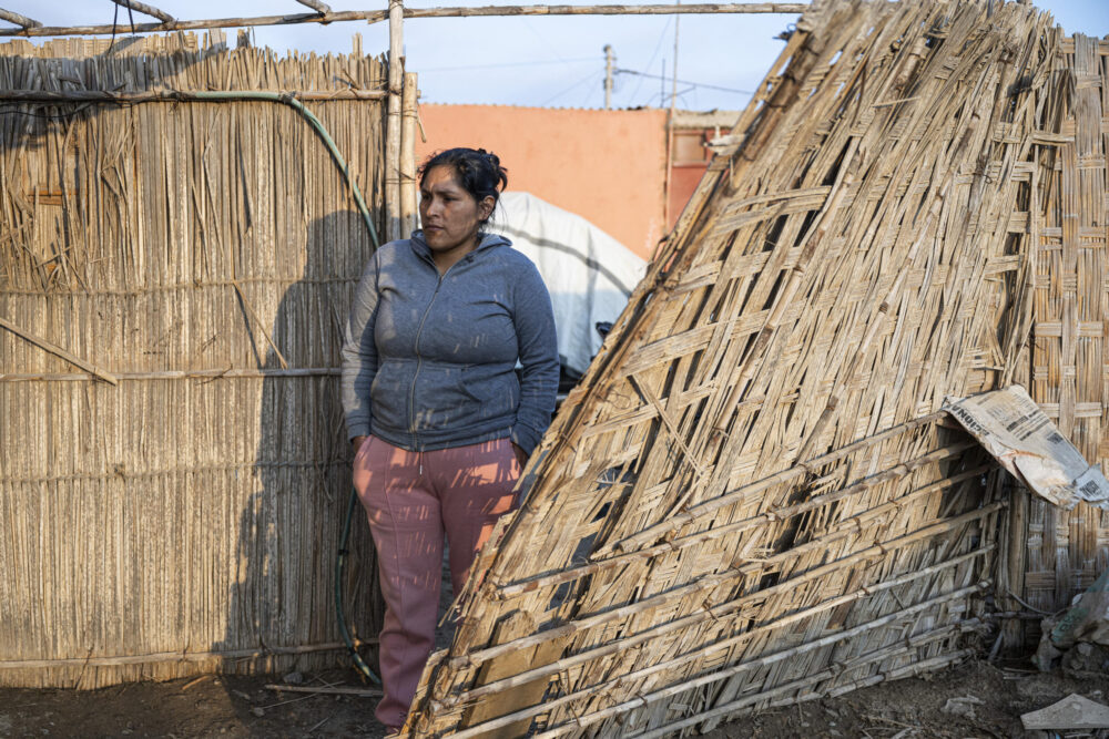 Mireya Minaya, en su casa en Huarmey, en el norte de Perú, el 25 de mayo de 2024