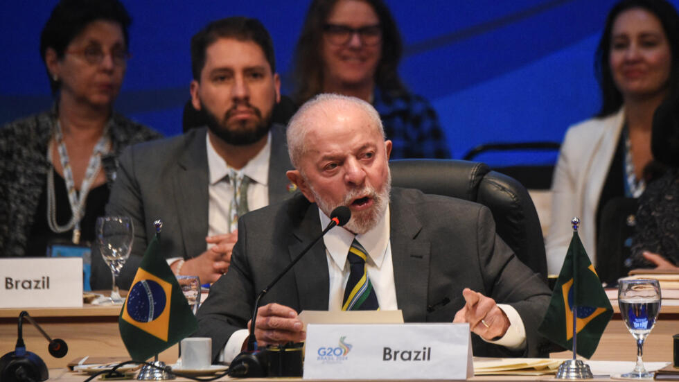 El presidente de Brasil, Luiz Inácio Lula da Silva, asiste a la reunión del grupo de trabajo de la Alianza Mundial contra el Hambre y la Pobreza en Río de Janeiro, Brasil, 24 de julio de 2024. REUTERS/Tita Barros