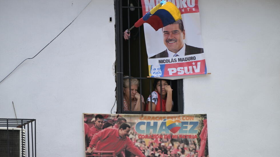Propaganda electoral en favor del presidente venezolano Nicolás Maduro, el 25 de julio de 2024 en Caracas