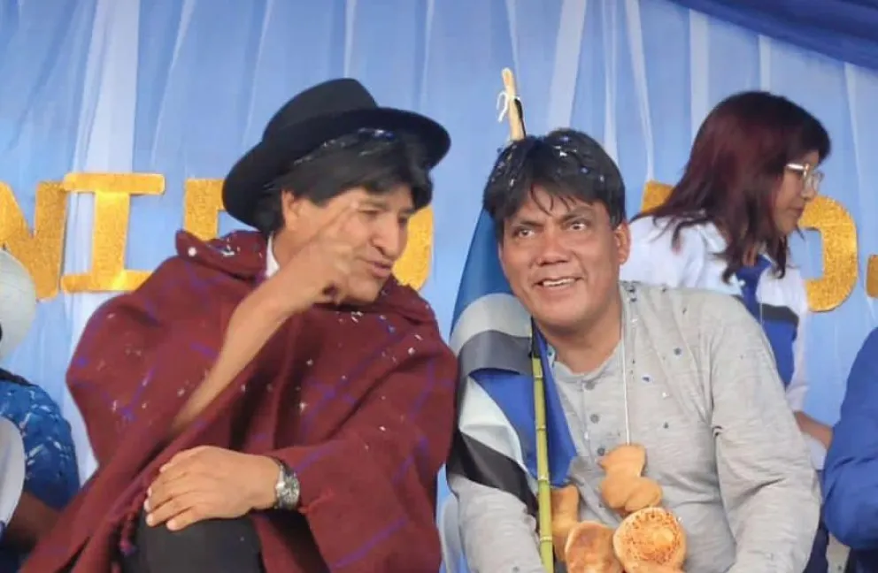 Evo Morales y Héctor Arce en una foto de archivo. Fuente: Facebook, cuenta de Héctor Arce