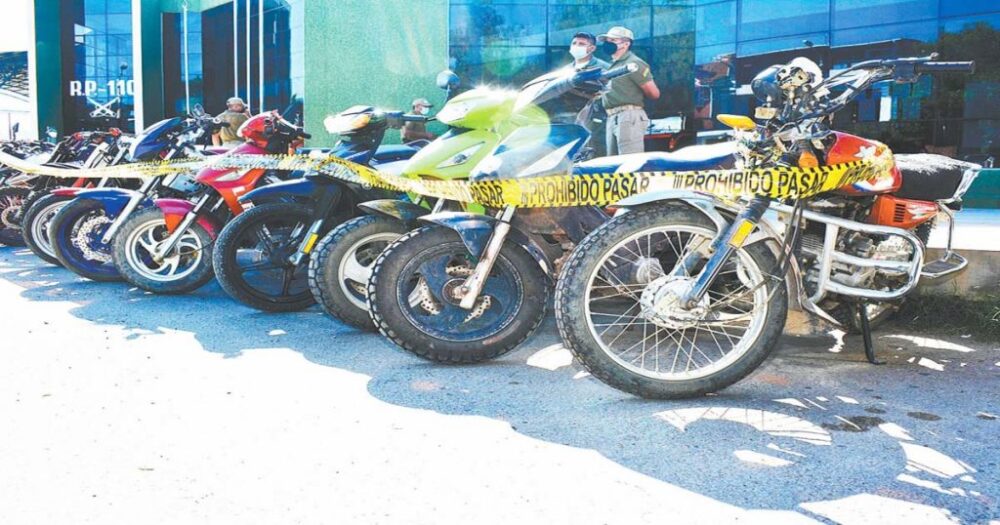 Las motos representan el 32% del parque automotor.