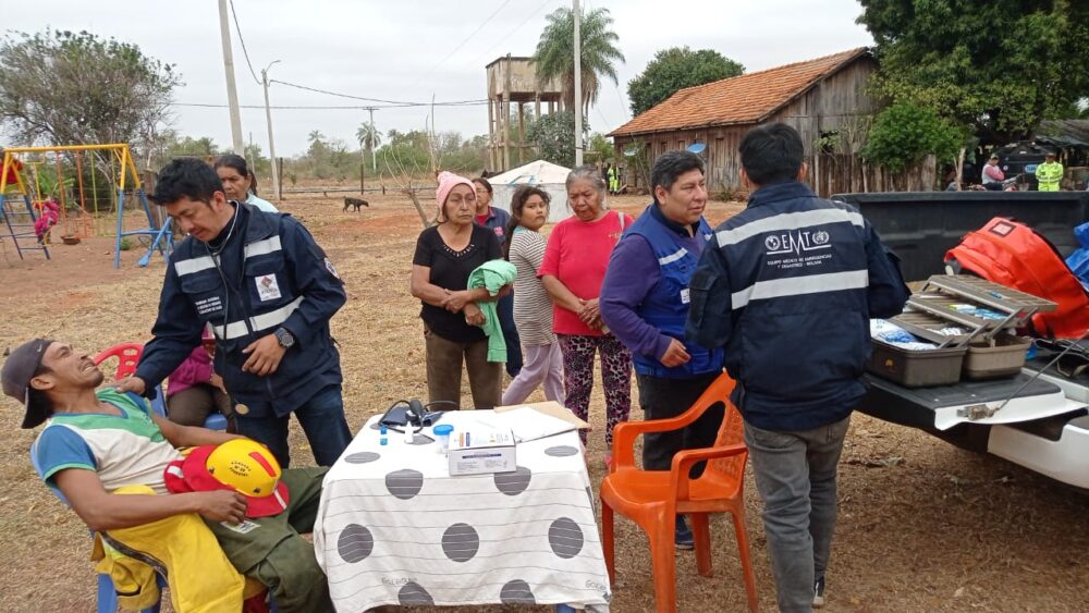 Brigadas médicas registran 1.030 atenciones en Roboré, alistan refuerzo en San Matías por incendios forestales