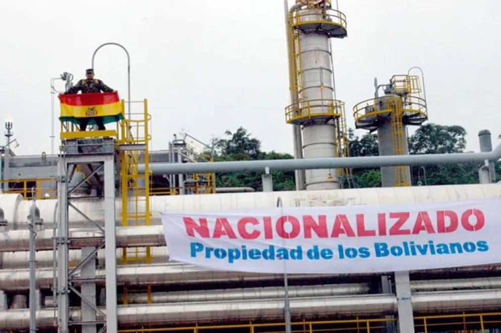 El gobierno del MAS "nacionalizó" los hidrocarburos. Foto: Ministerio de Hidrocarburos