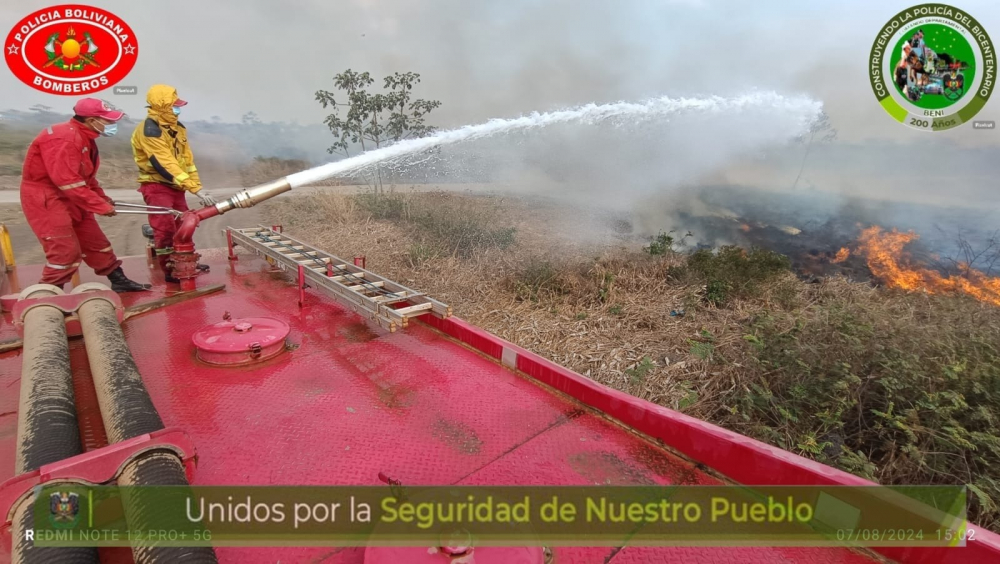 Respuesta de Bomberos evita desastre: Incendio forestal sofocado en Loma Santa