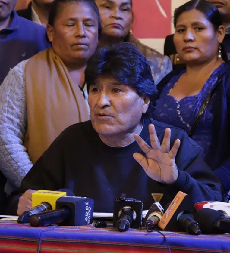 Evo Morales, expresidente de Bolivia y líder del MAS